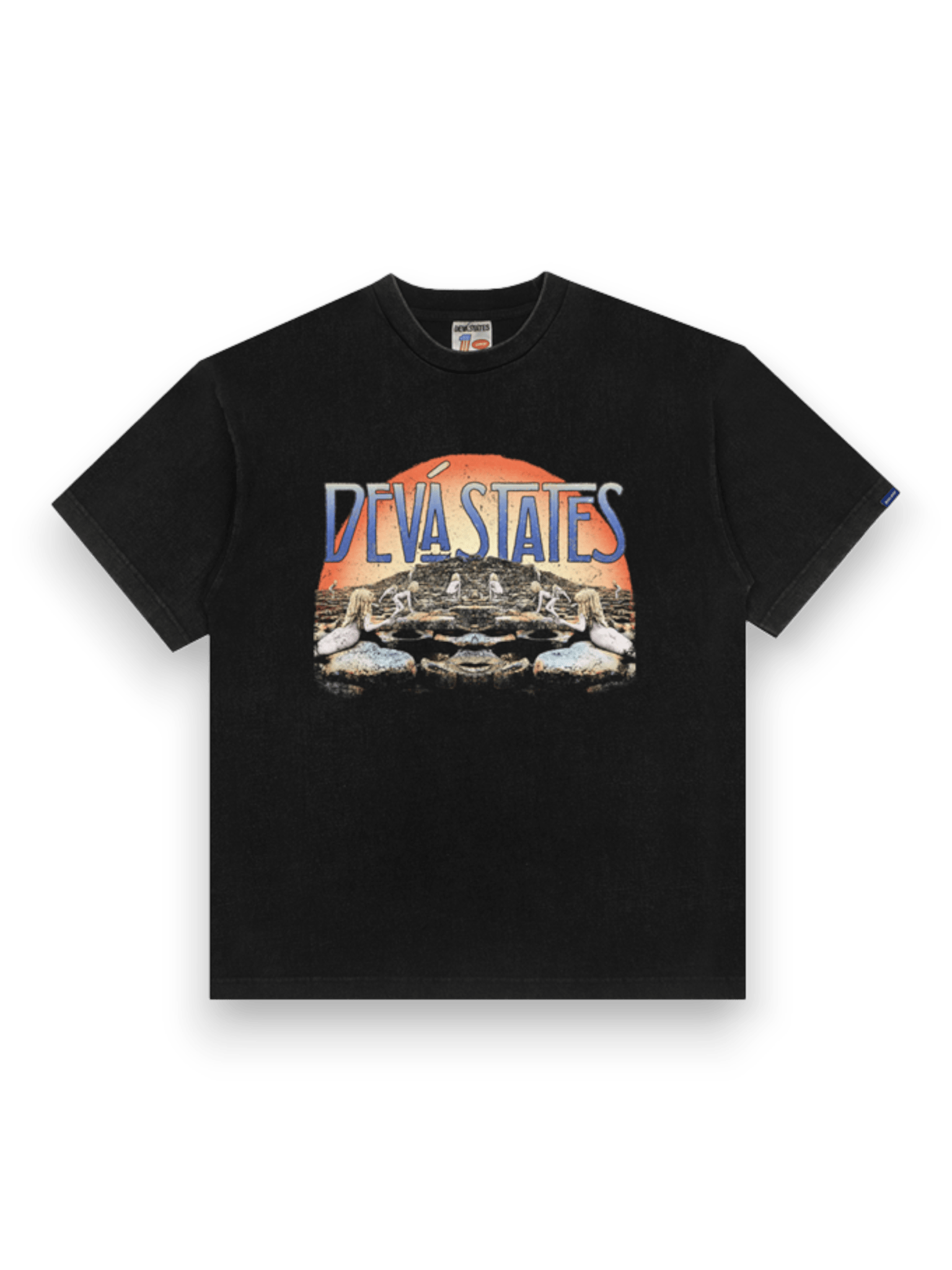 DEVÁ STATES Idolater Washed Black Tee