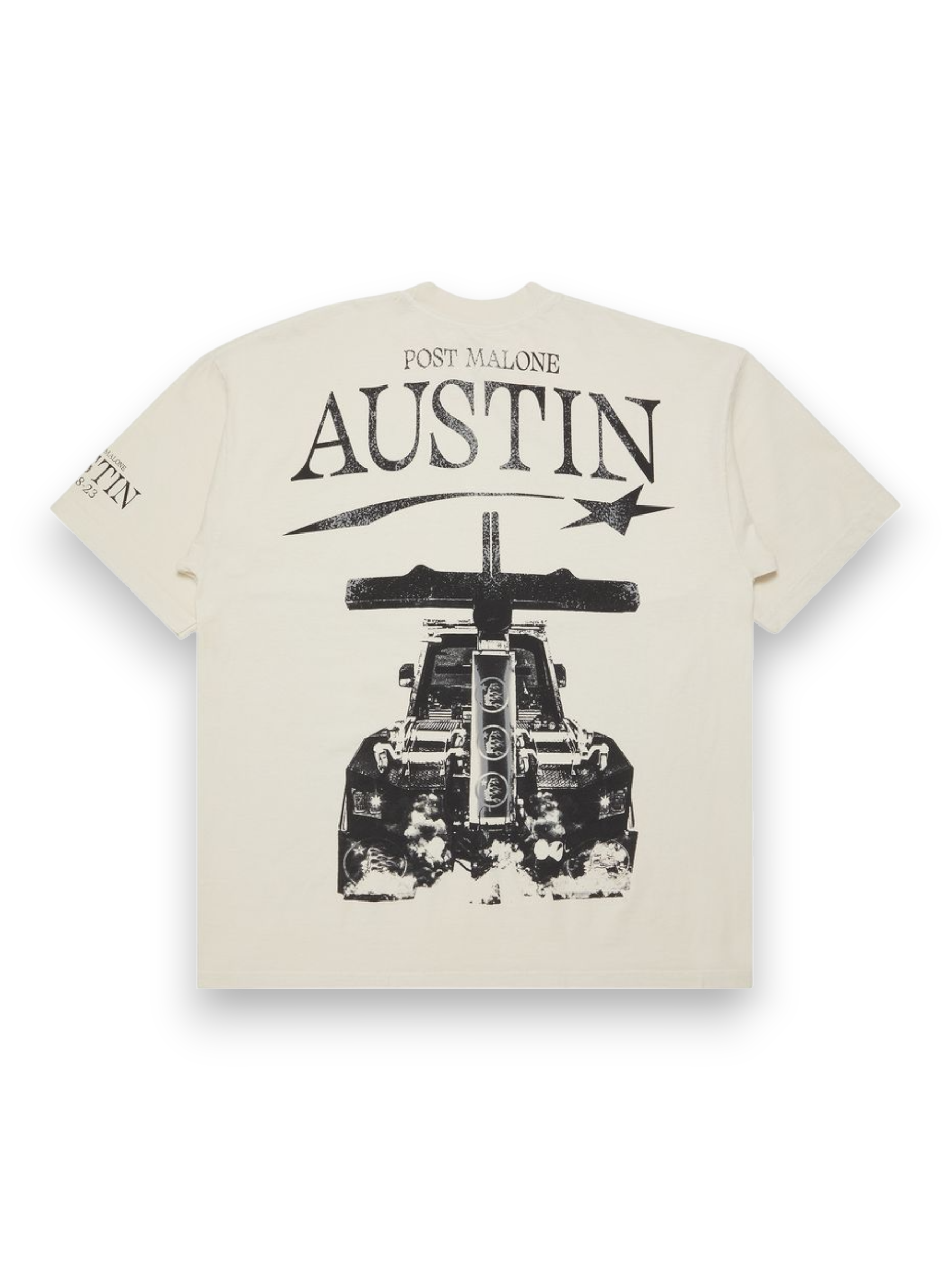 Hellstar x Post Malone Austin Tee Cream