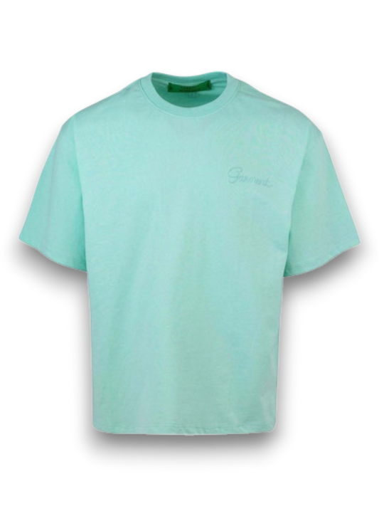 Garment Workshop Double Embroidery T-Shirt Viridian Green