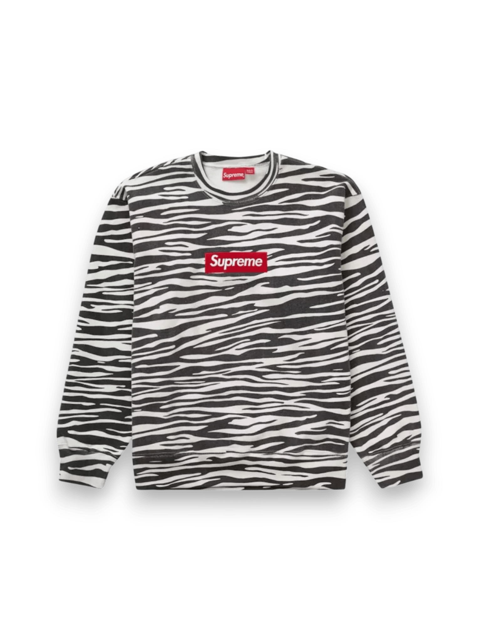 Supreme Box Logo Crewneck (FW22) Zebra