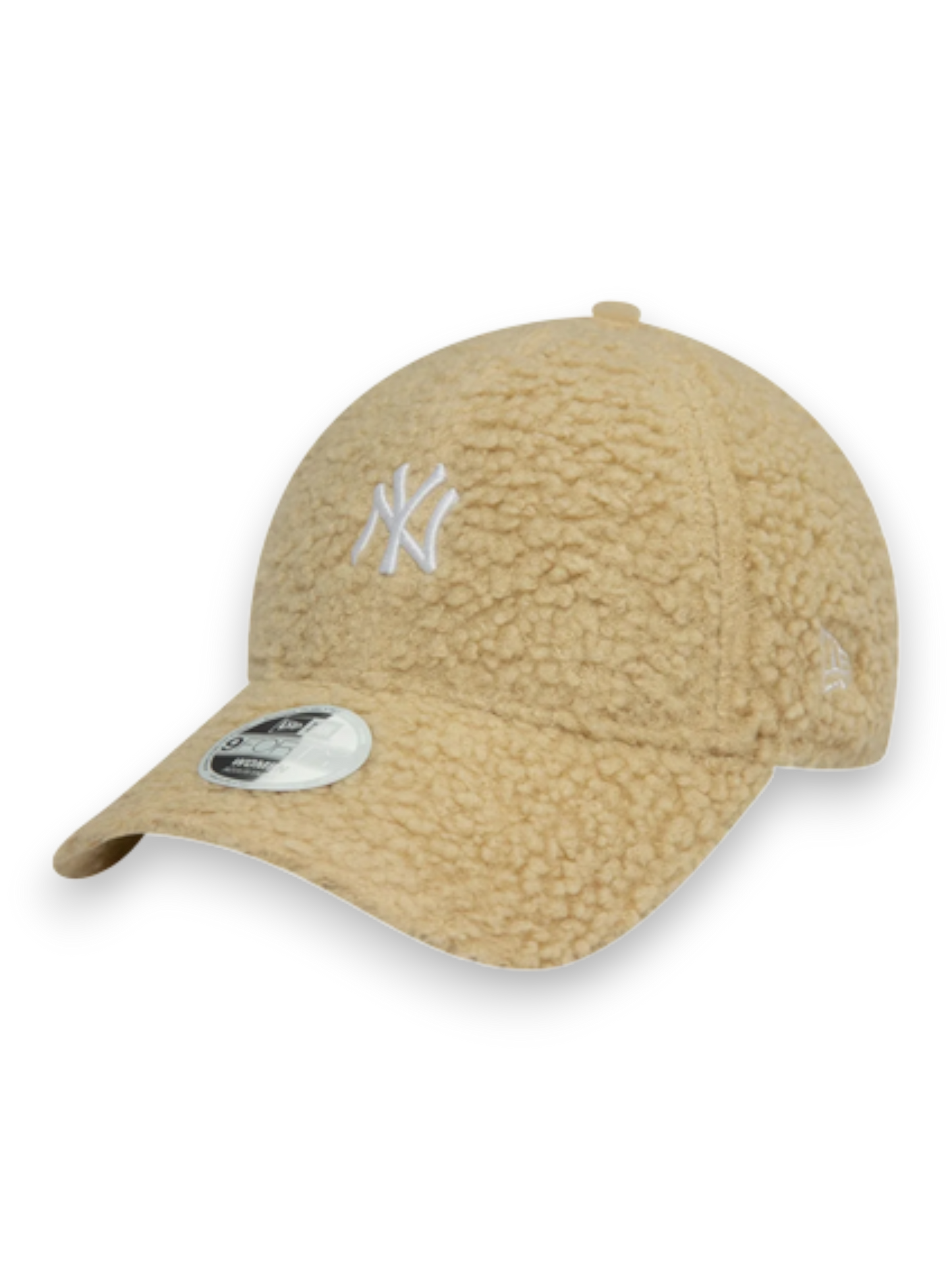 New Era New York Yankees Womens Borg Light Beige 9FORTY Adjustable Cap