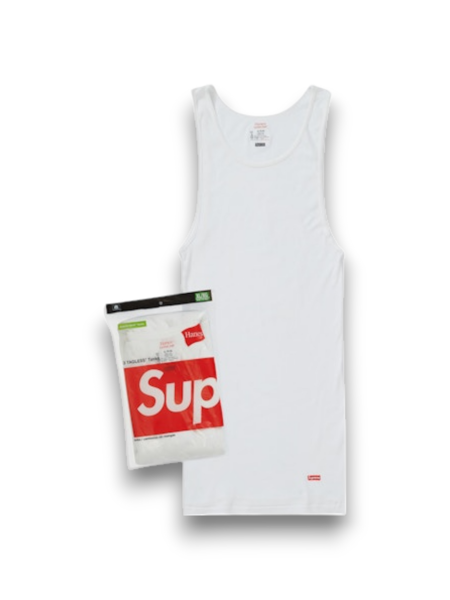 Supreme Hanes Tagless Tank Tops White