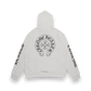 chromehearts cross monogram hoodie white