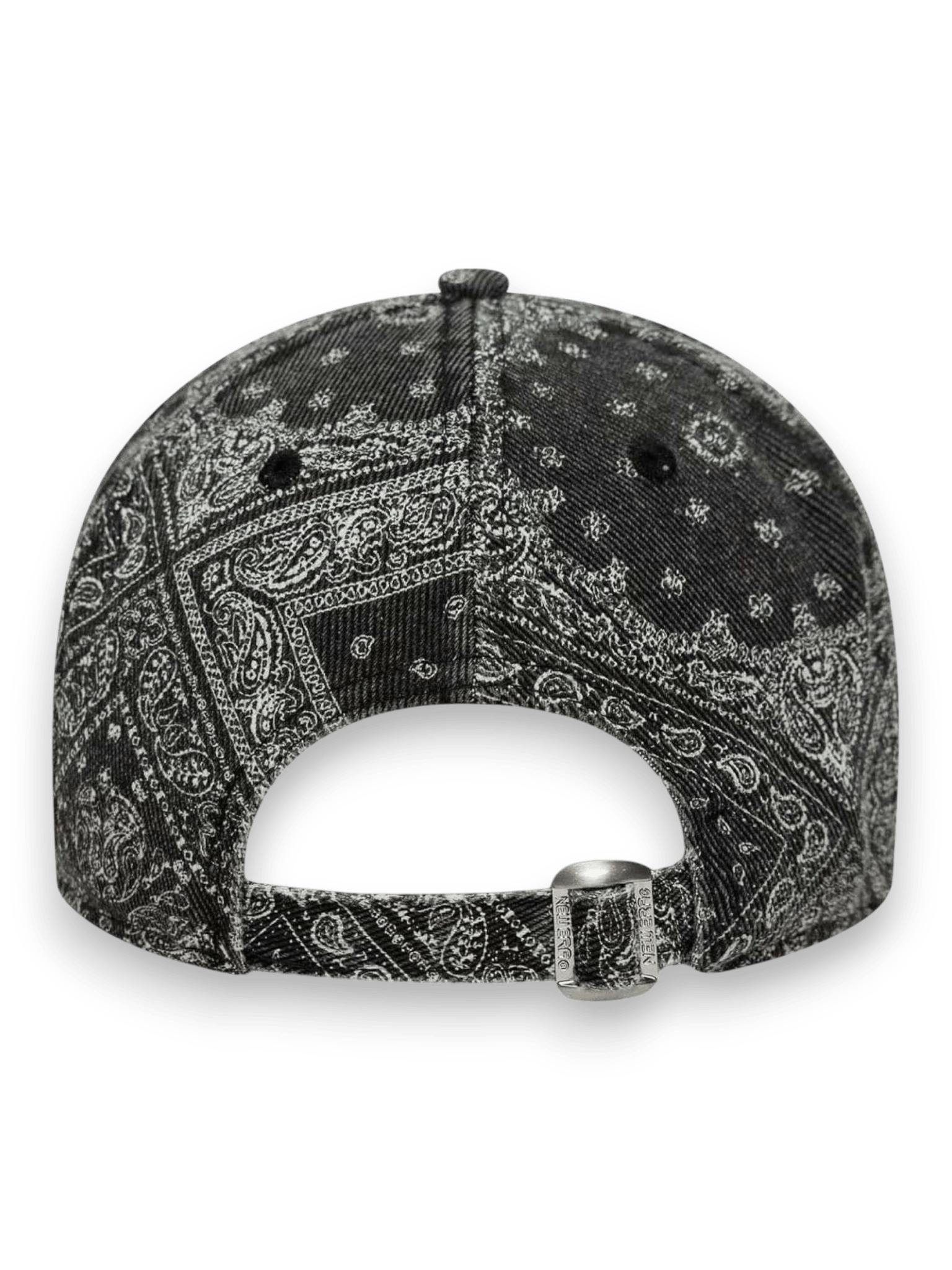 NEW ERA 9TWENTY New York Yankees MLB Washed Paisley Black Denim Cap for Men and Women Regular