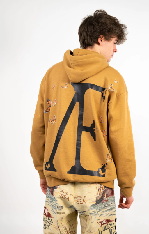 AEI-MAN butterfly hoodie beige