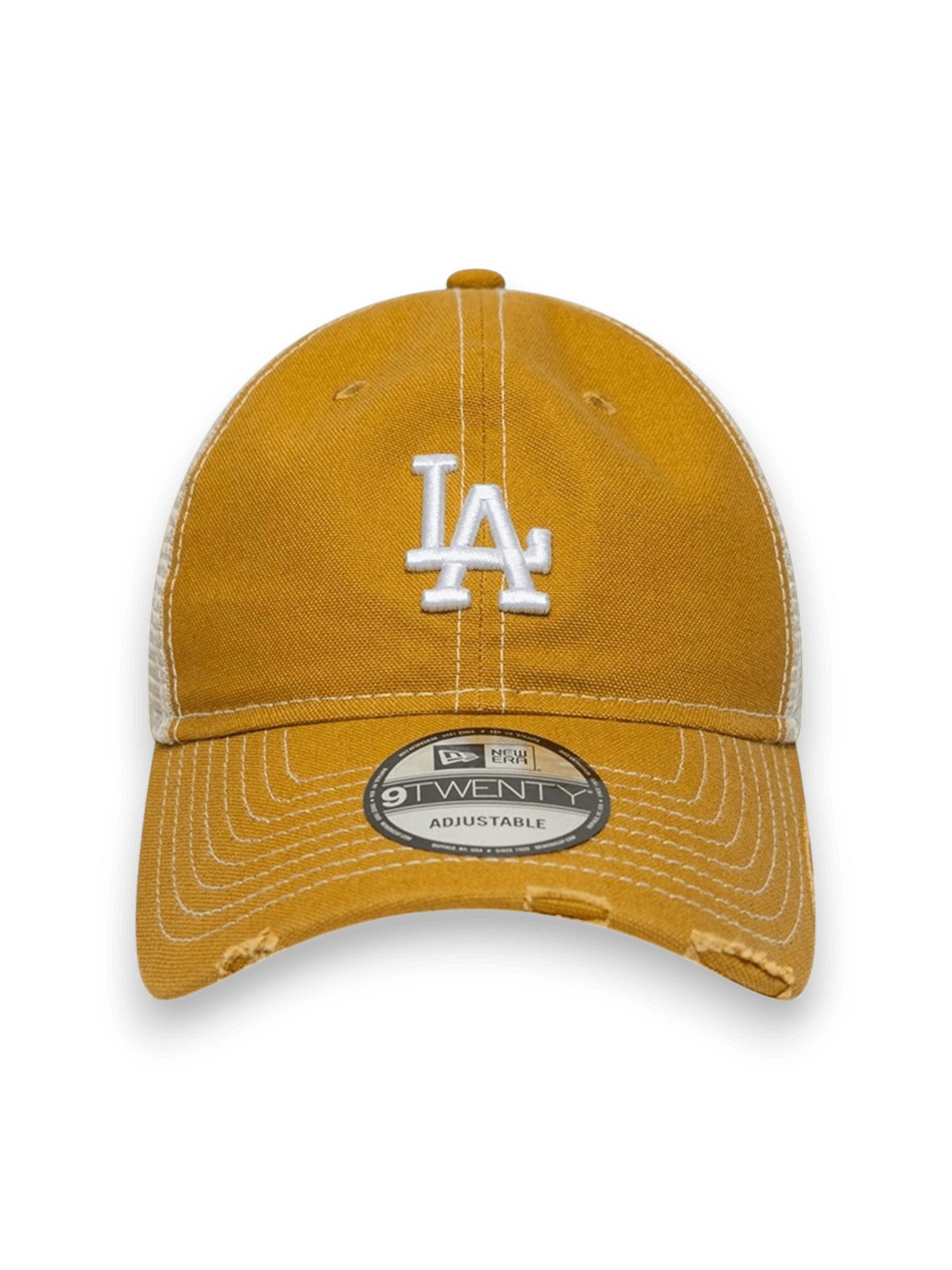 New Era Cap 9TWENTY Trucker LA Dodgers MLB Cotton Canvas Beige