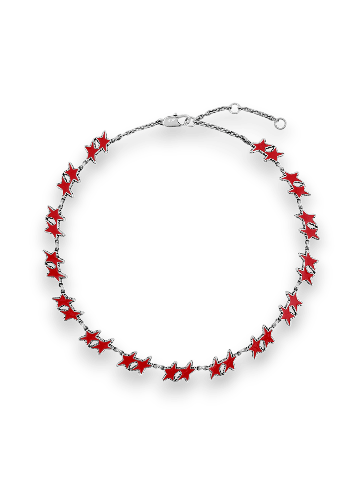 Twojeys Red Melted Stars Necklace