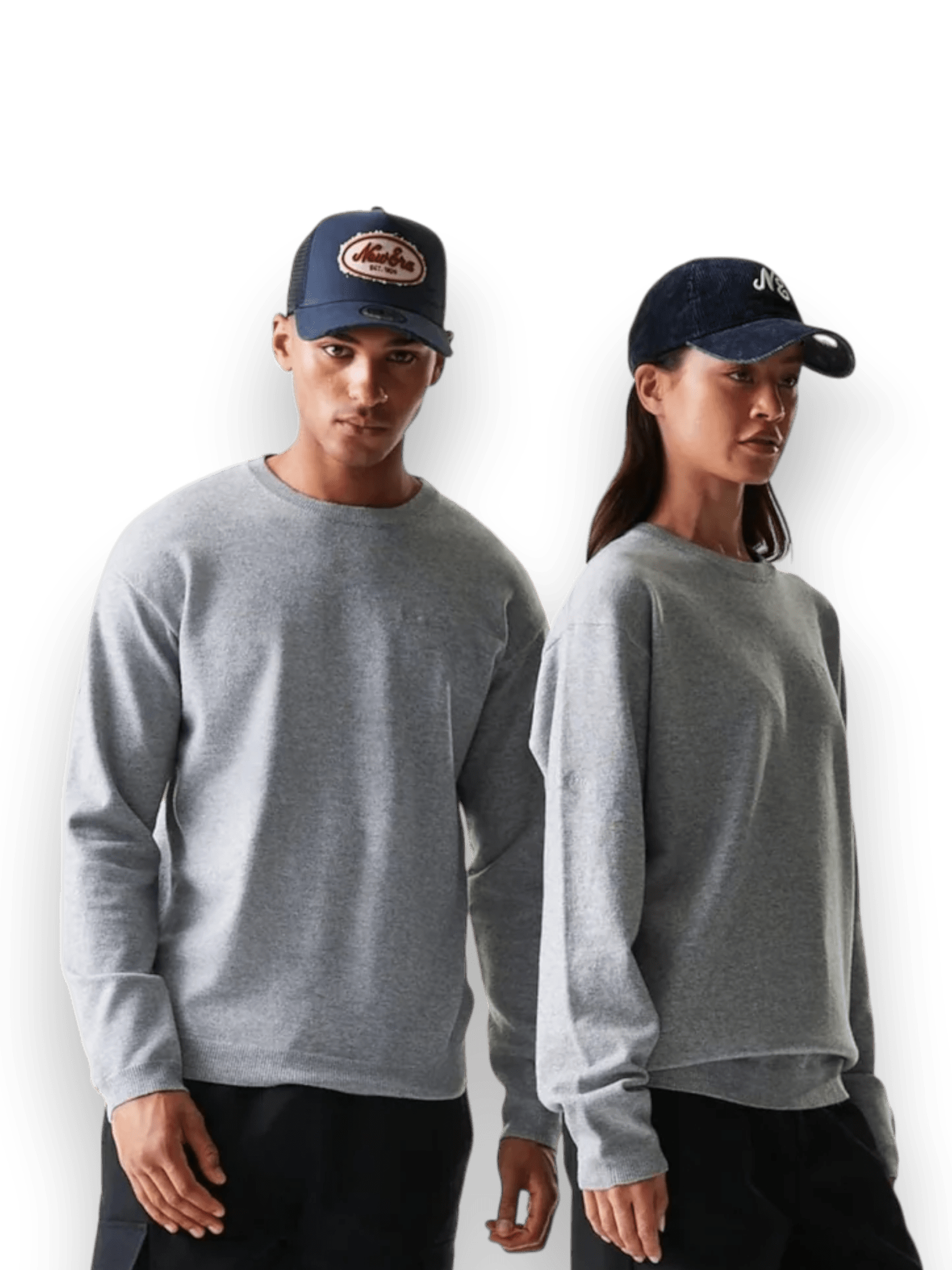 New Era Essential Flag Grey Knitted Sweater