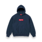 Supreme Box Logo Hooded Sweatshirt Navy FW24