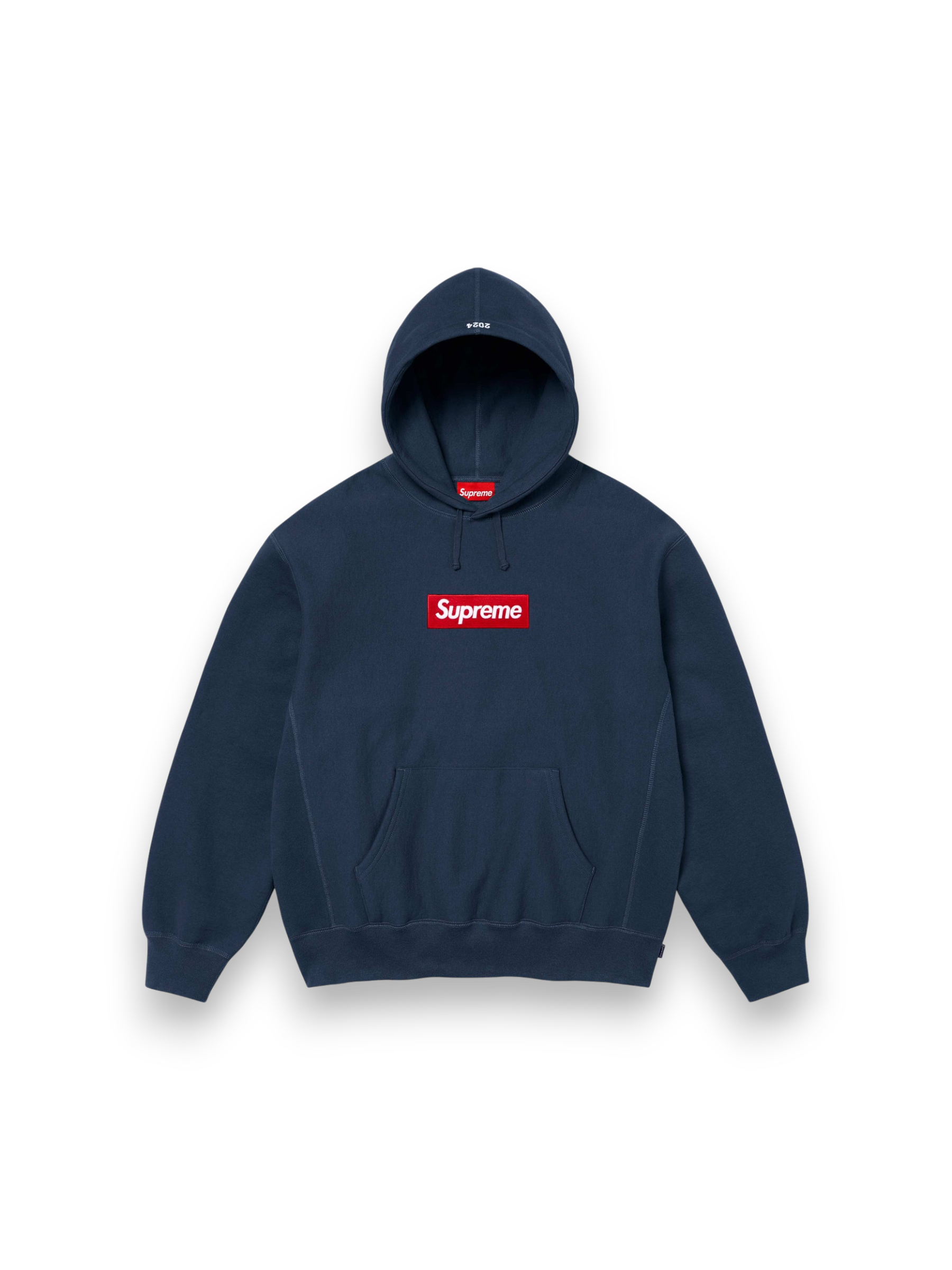 Supreme Box Logo Hooded Sweatshirt Navy FW24