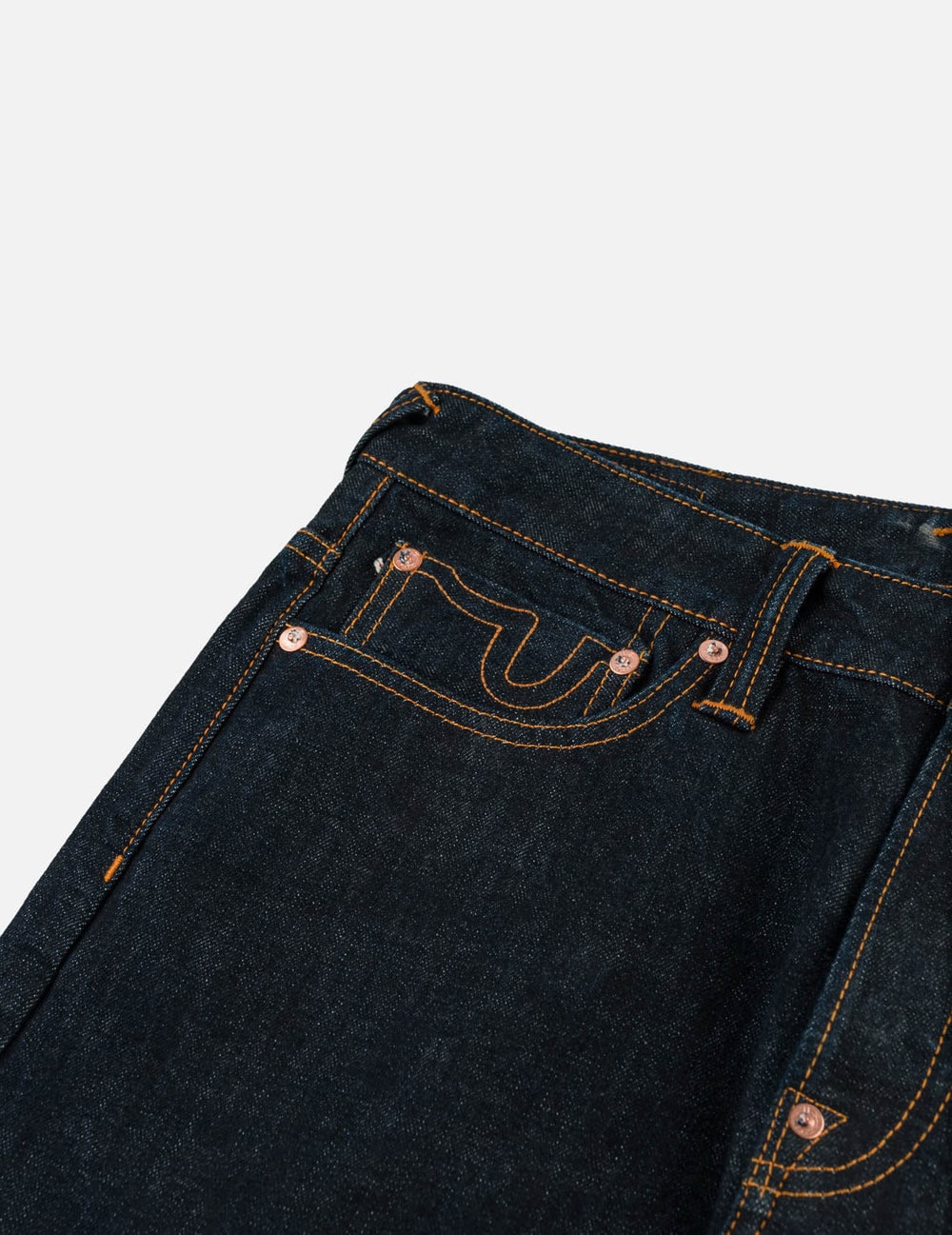 Evisu Grey & White Seagull Print Pocket Selvedge Jeans #2017