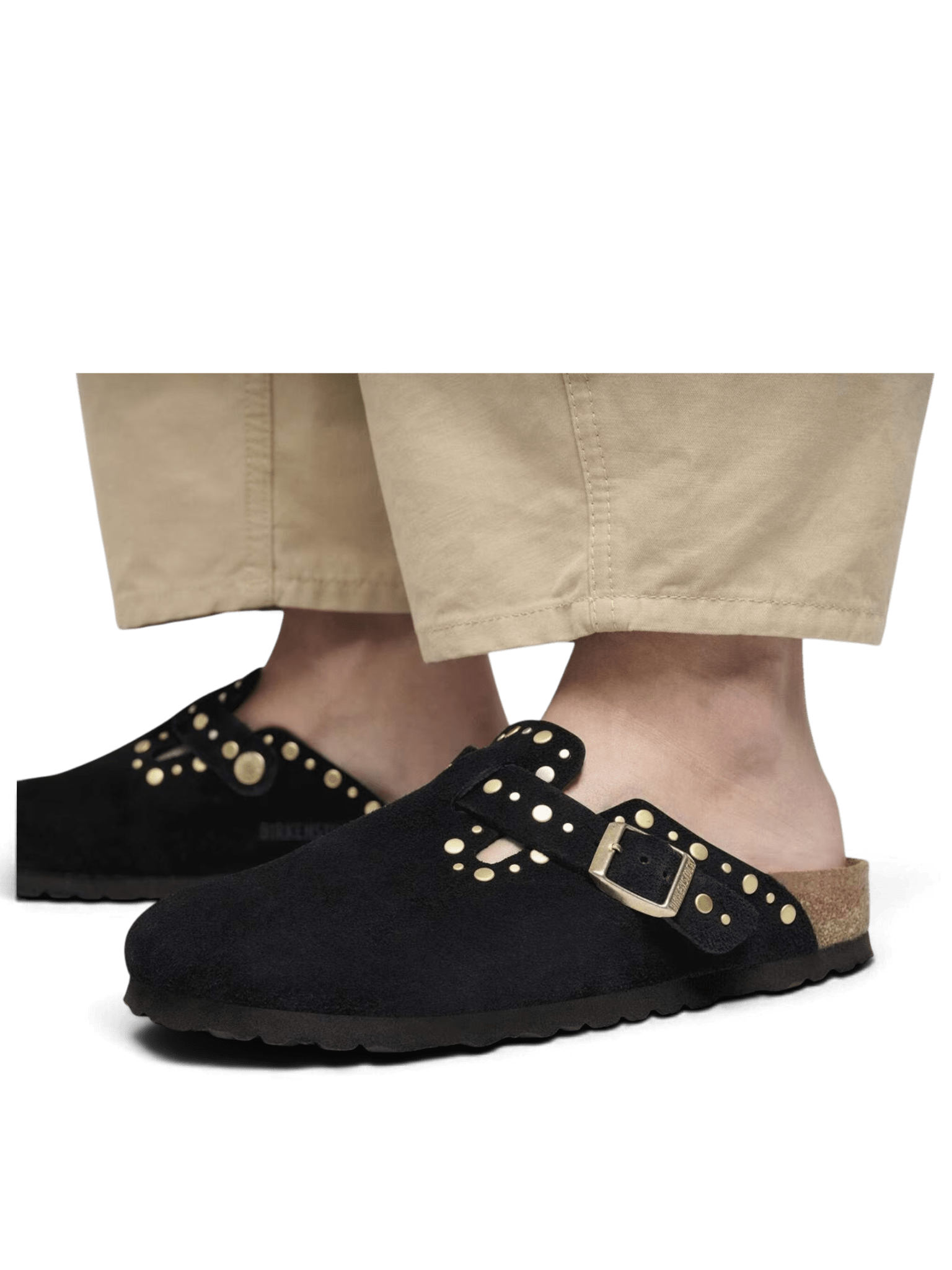 Birkenstock Boston Rivets Black