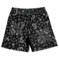 Garment Workshop Cotton Bandana Paisley Summer Shorts Chaos Black