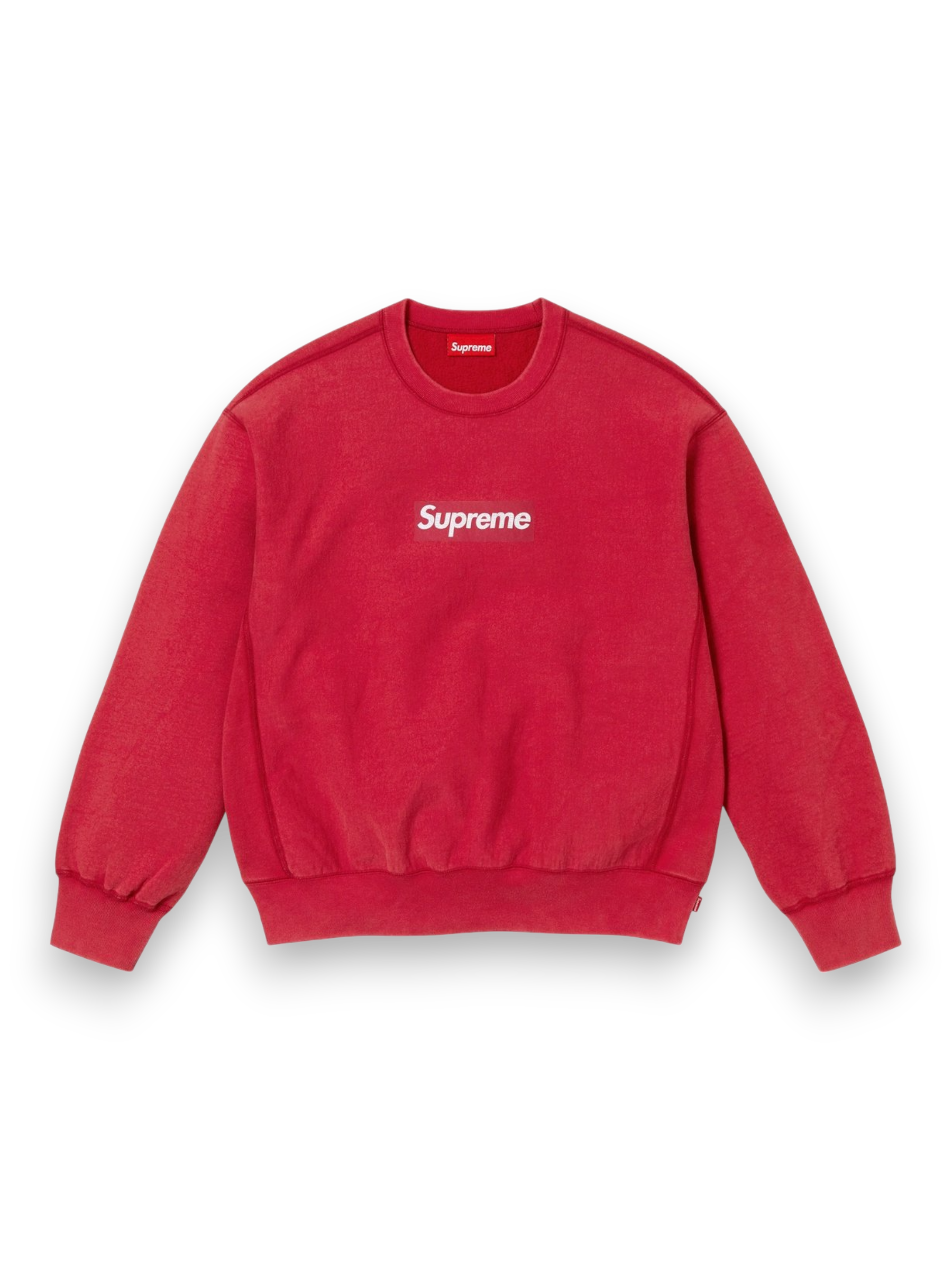 トップス Supreme Washed Box Logo Crewneck Red M Supreme Washed Box Logo Crewneck Red