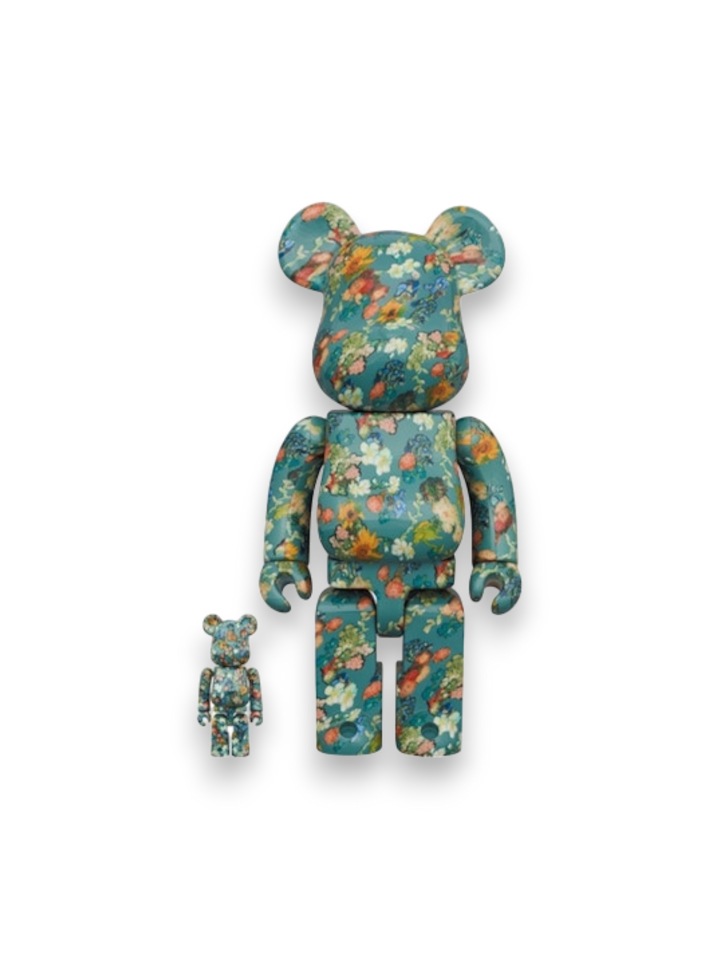 Bearbrick x Van Gogh Museum Floral Pattern 50th Anniversary 100% & 400% Set