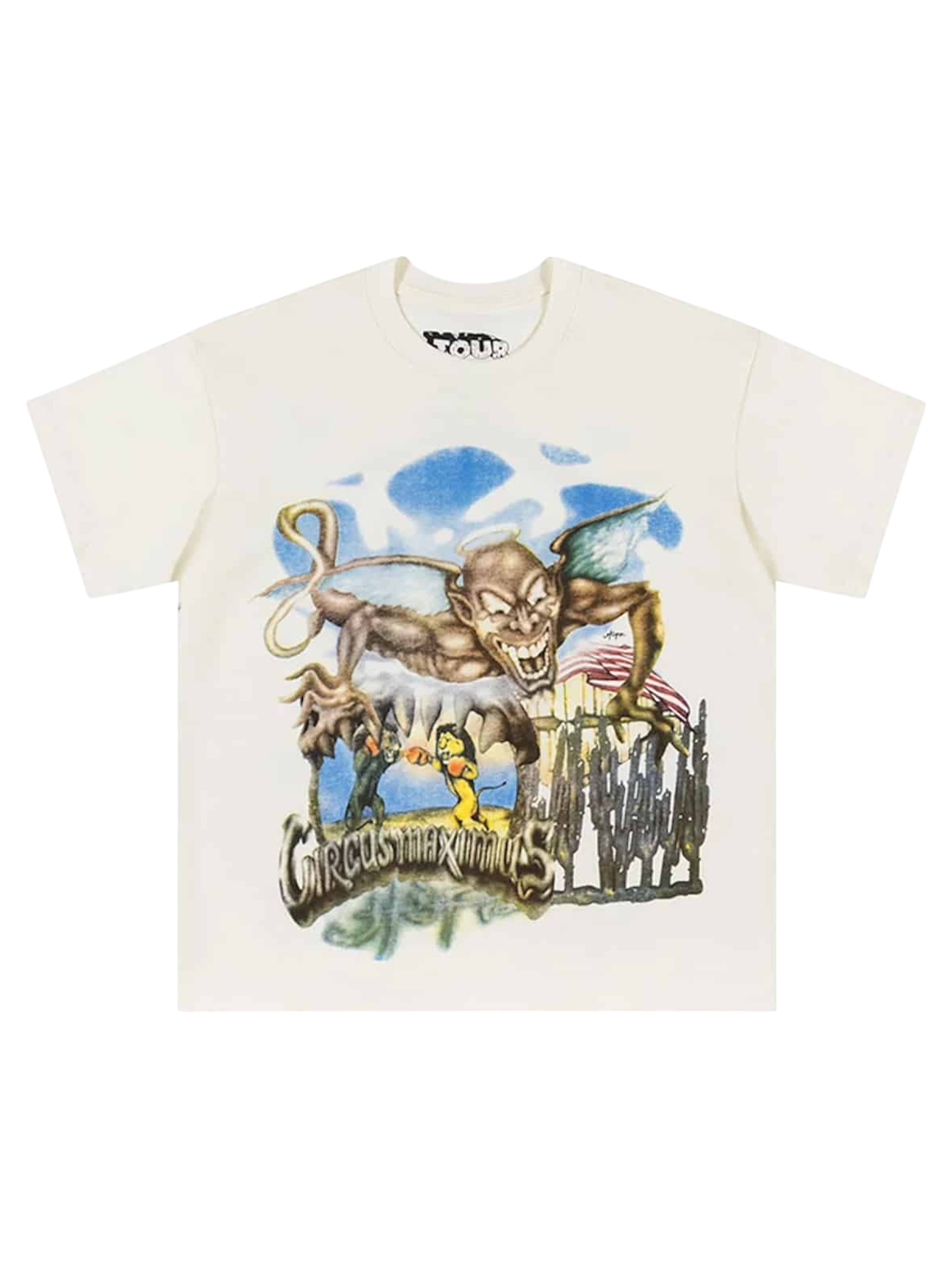 Travis Scott Utopia Circus Maximus 2023 Tour III Tee White