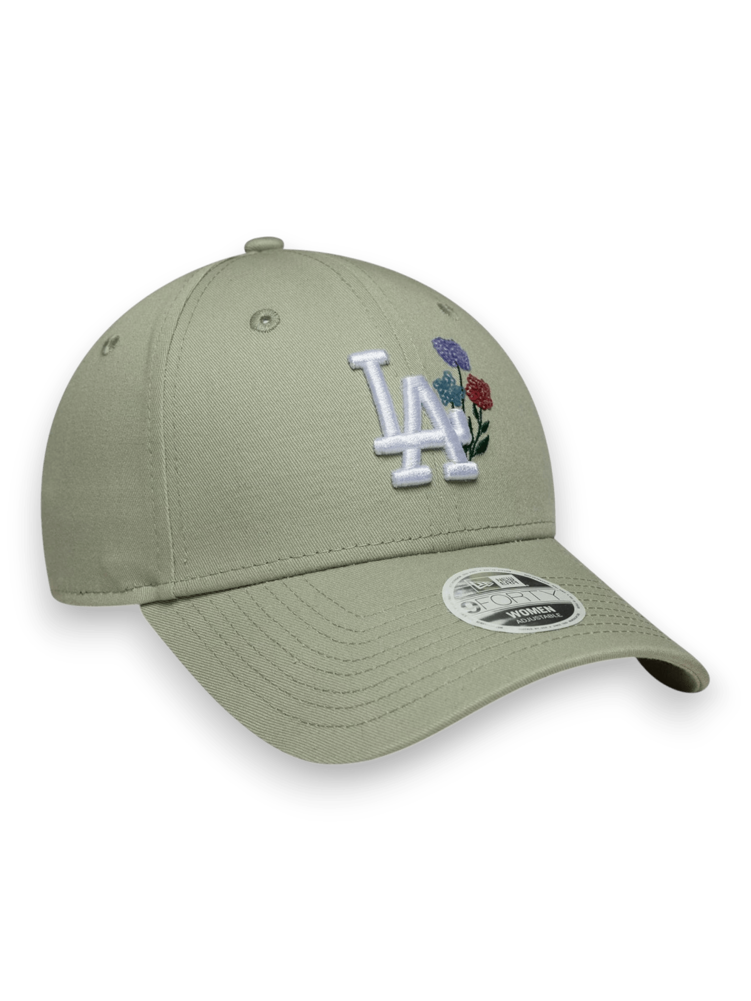 New Era 9FORTY LA Dodgers Womens MLB Floral Pastel Green Cap