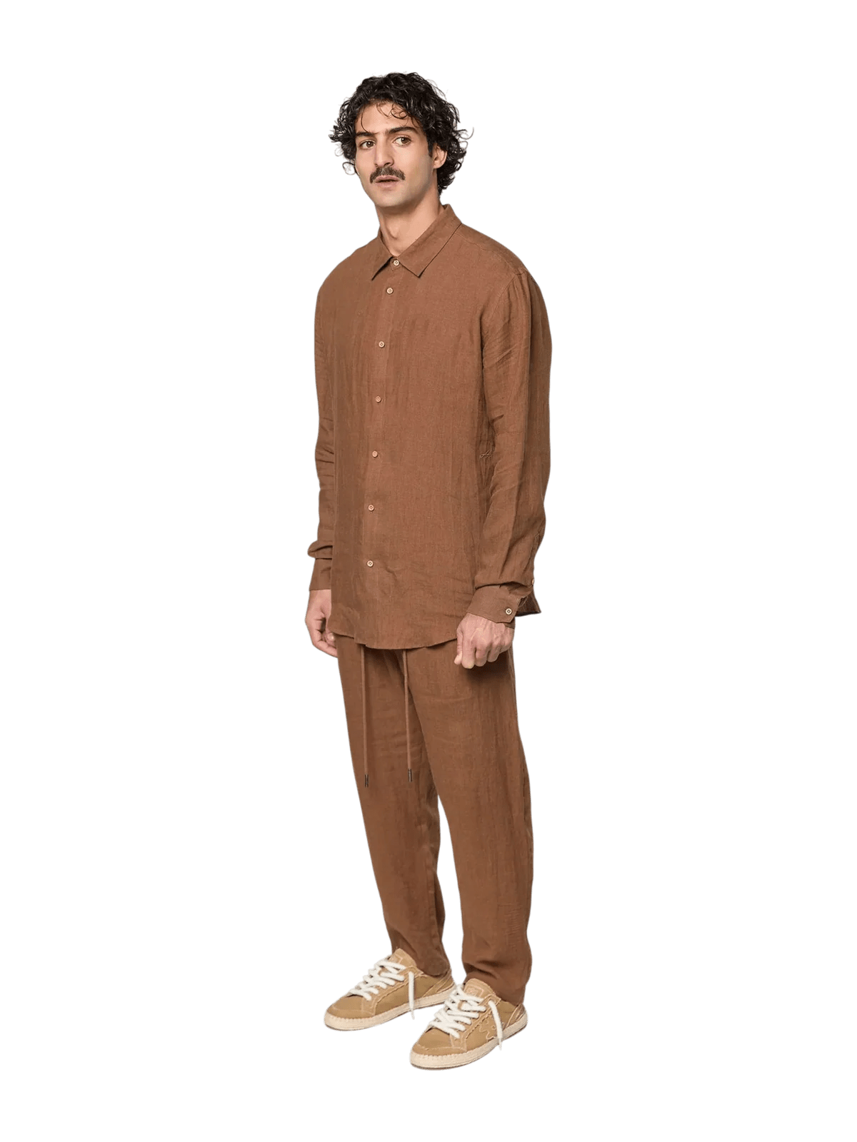 AINKER – Linen 777 Brown Pants