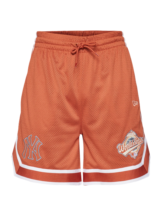 New era New York Yankees World Series Brown Mesh Shorts