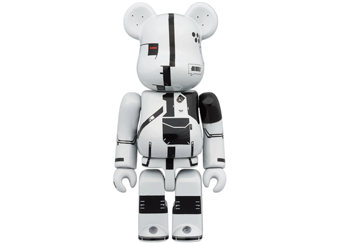 Bearbrick x Acronym 100% & 400% Set White Chrome