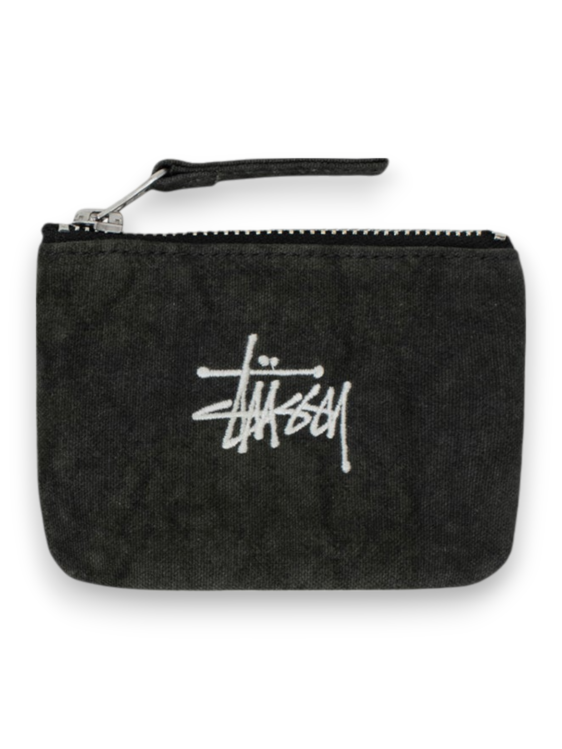 Stussy CANVAS COIN POUCH Black