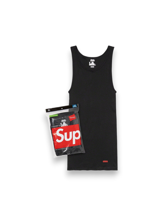 Supreme Hanes Tagless Tank Tops Black