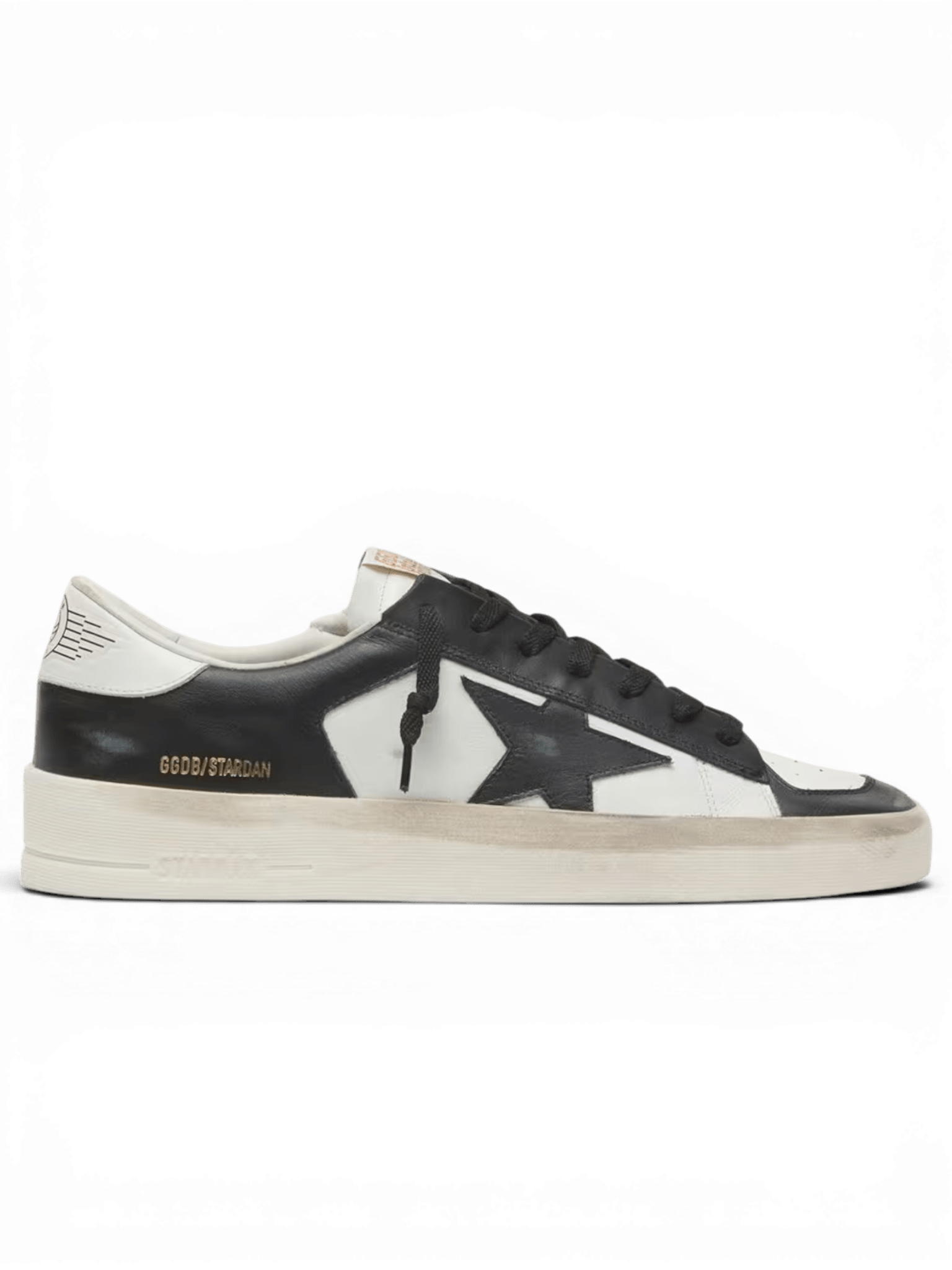 Golden Goose Stardan Uomo in pelle bianca e nera