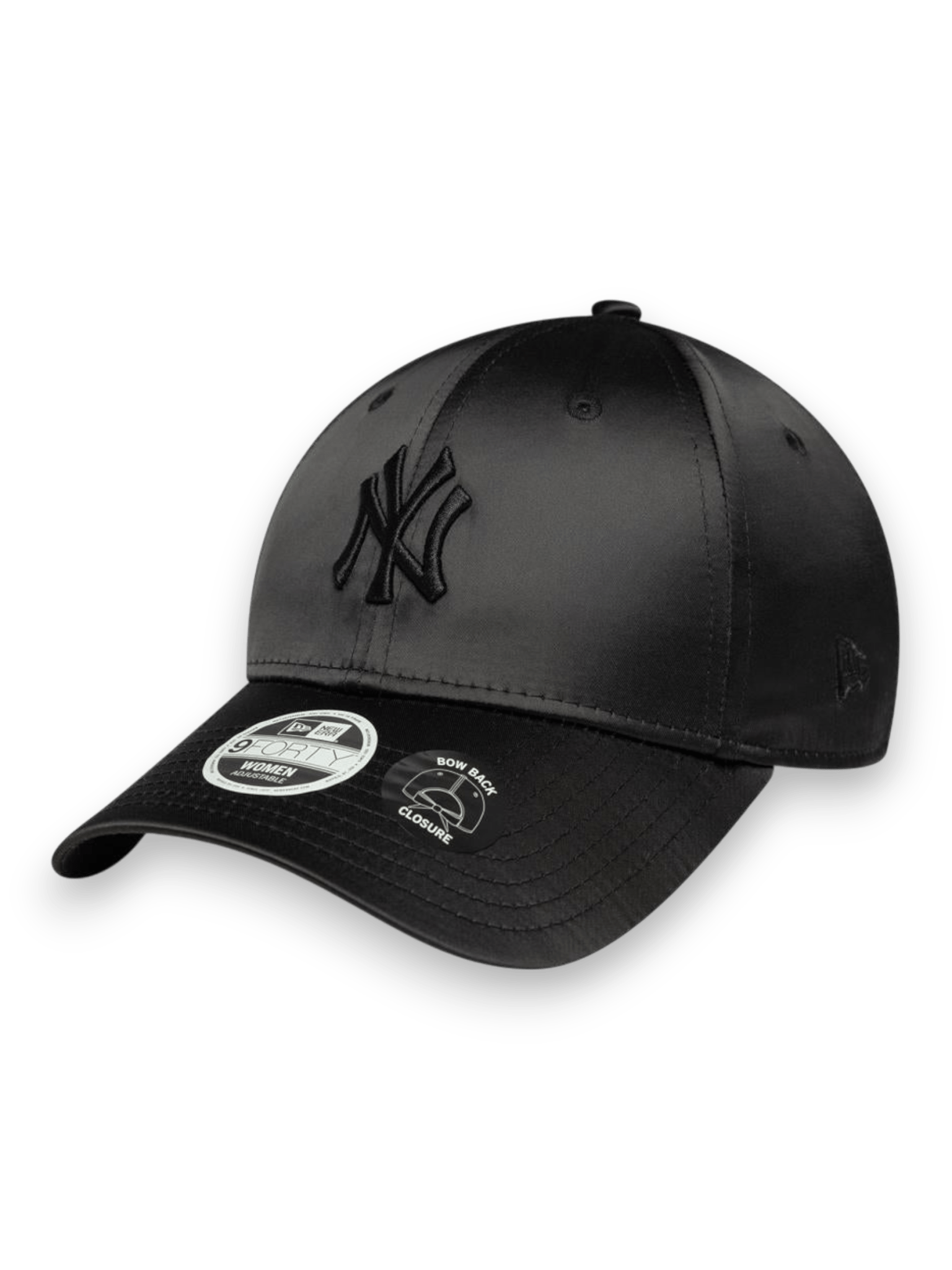 New Era New York Yankees 9FORTY Womens Satin Bow Black Cap