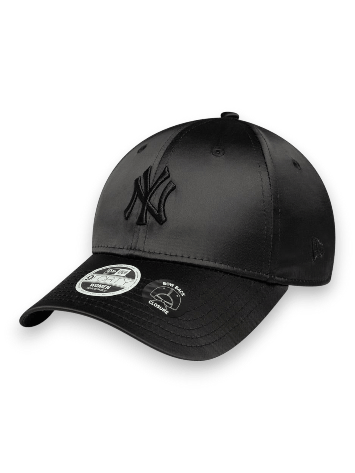 New Era New York Yankees 9FORTY Womens Satin Bow Black Cap
