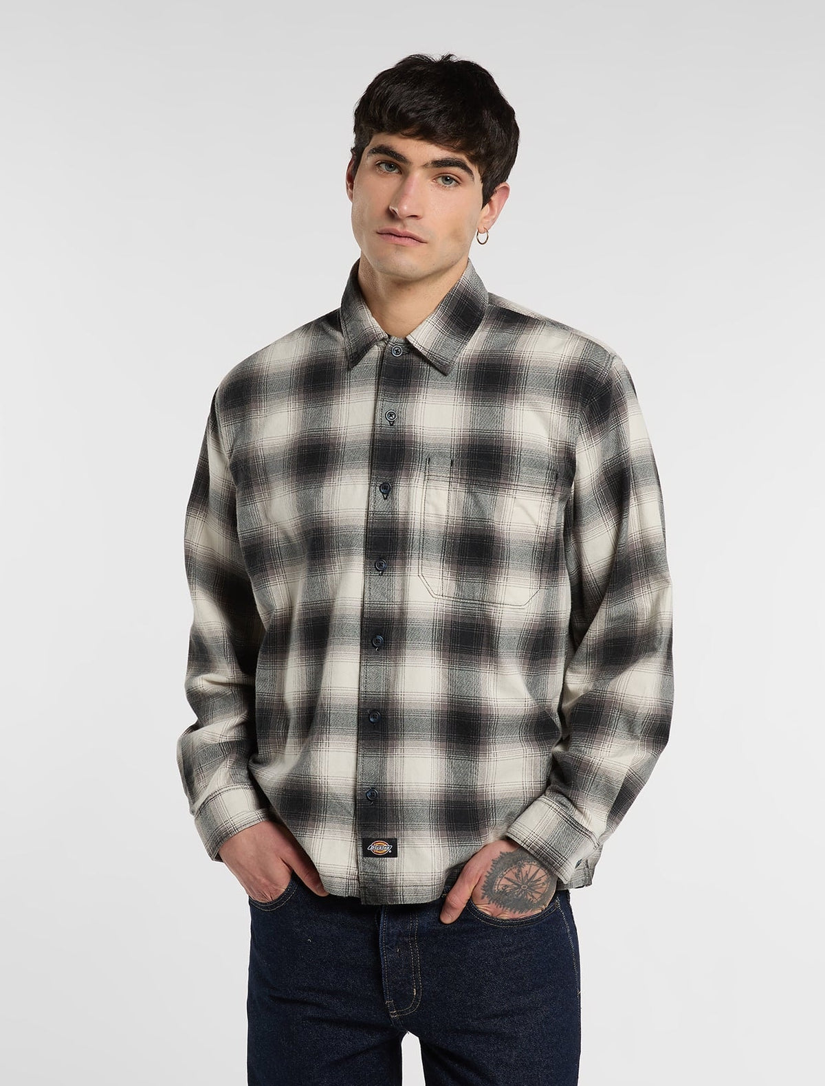 Dickies Gulfport Flannel Shirt Black