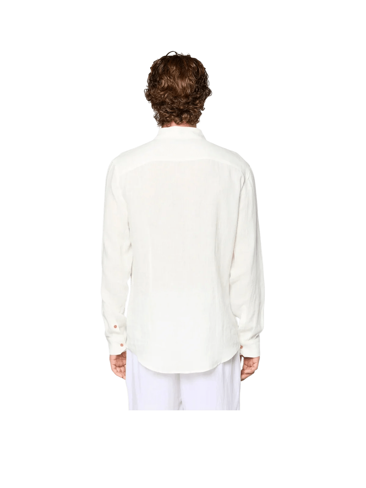AINKER Linen White 777 Button Shirt