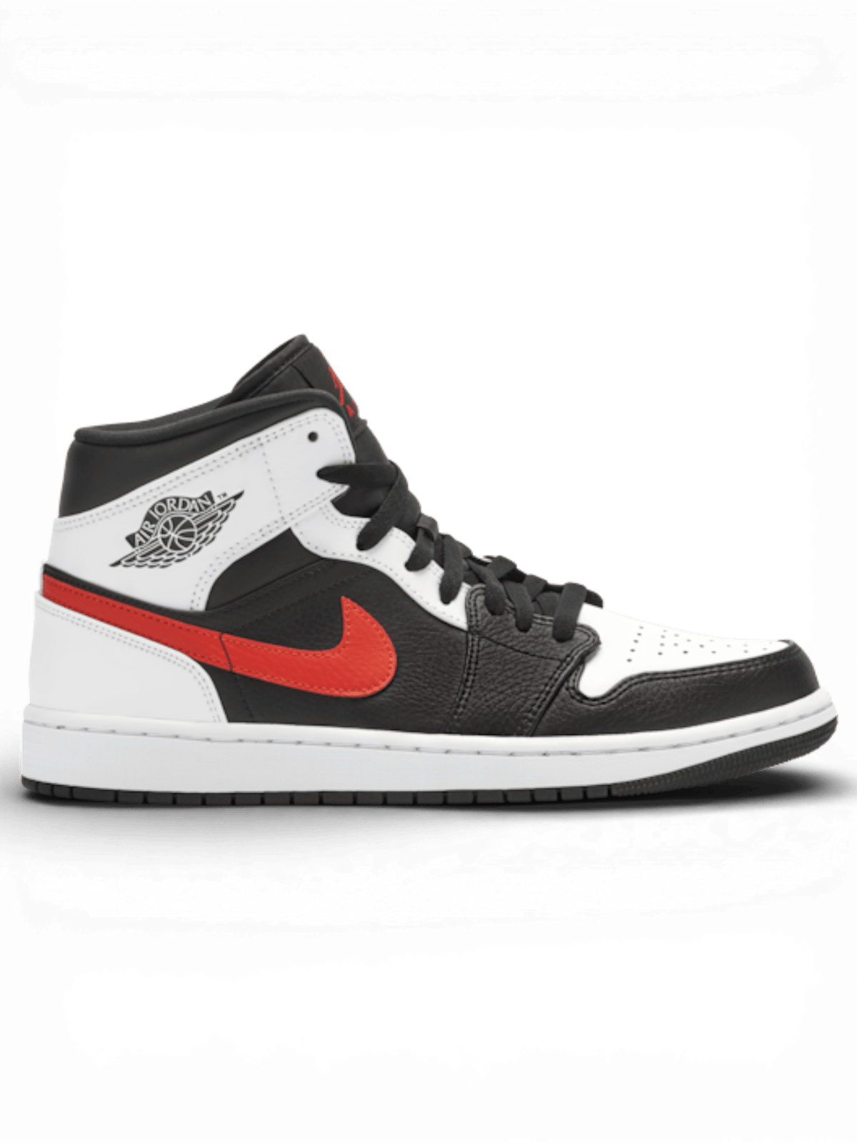 Jordan 1 Mid Black Chile Red White