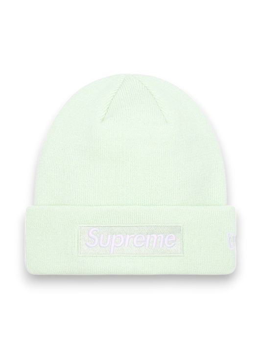 Supreme New Era Box Logo Beanie (FW23) Light Green