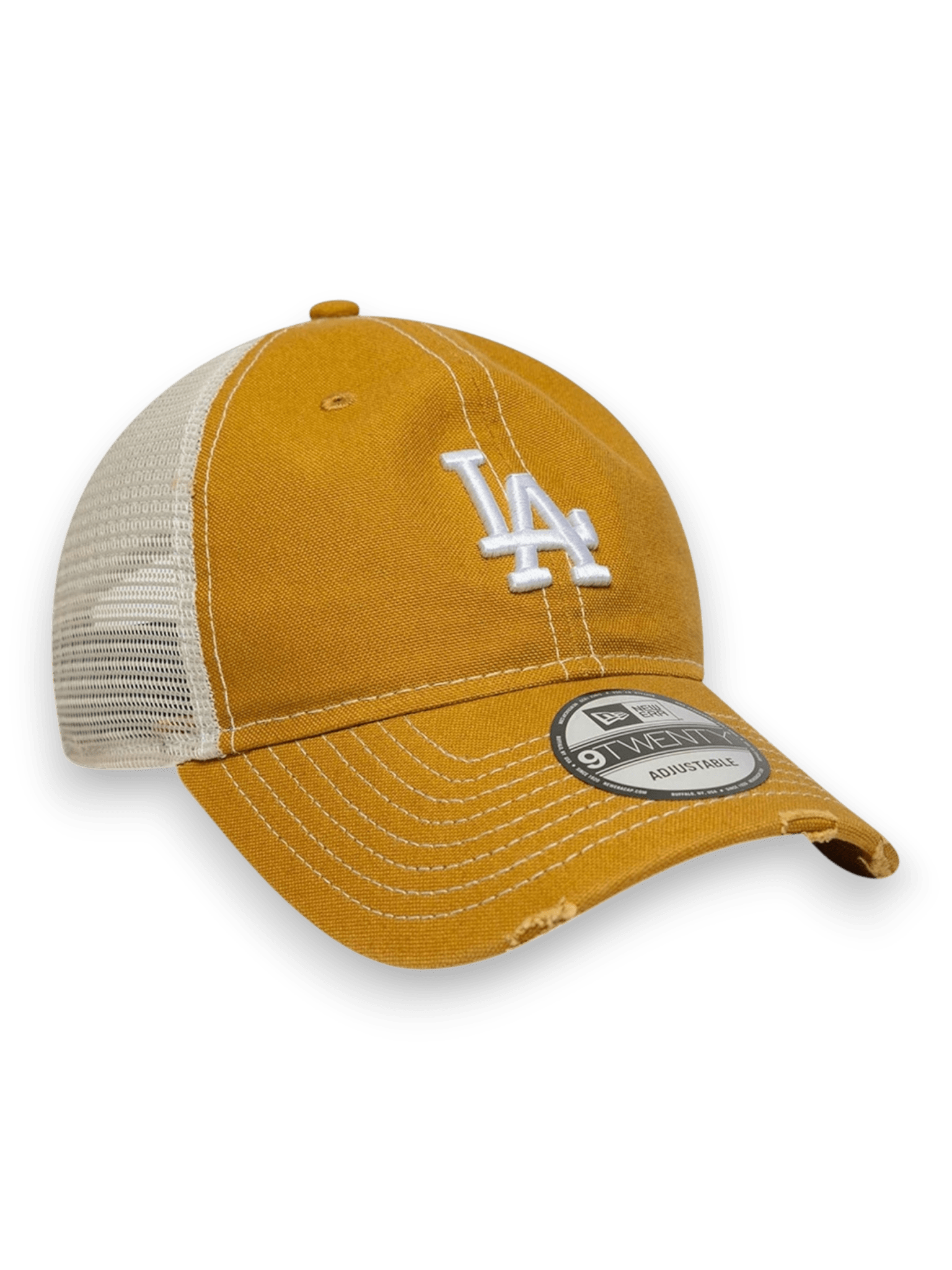 New Era Cap 9TWENTY Trucker LA Dodgers MLB Cotton Canvas Beige