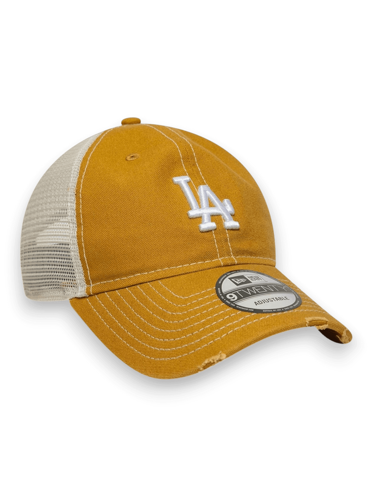 New Era Cap 9TWENTY Trucker LA Dodgers MLB Cotton Canvas Beige