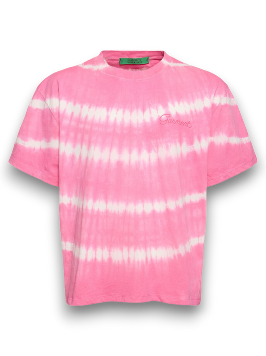 Garment Shibori Dyed Tee Pink