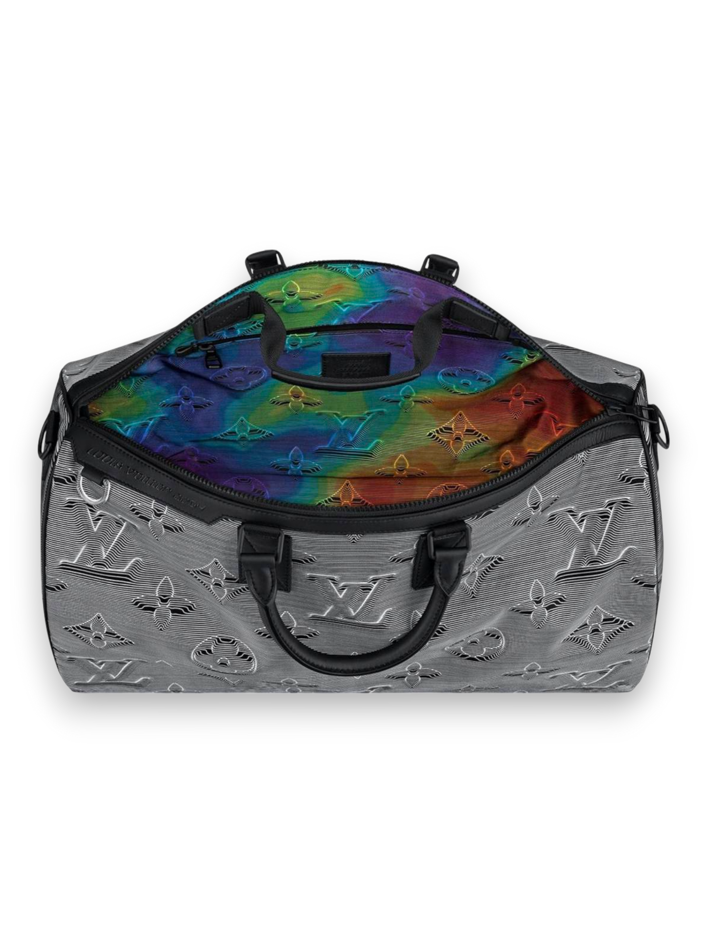 Louis Vuitton Reversible Keepall Bandouliere Monogram 3D 50 Rainbow/Gray/Black