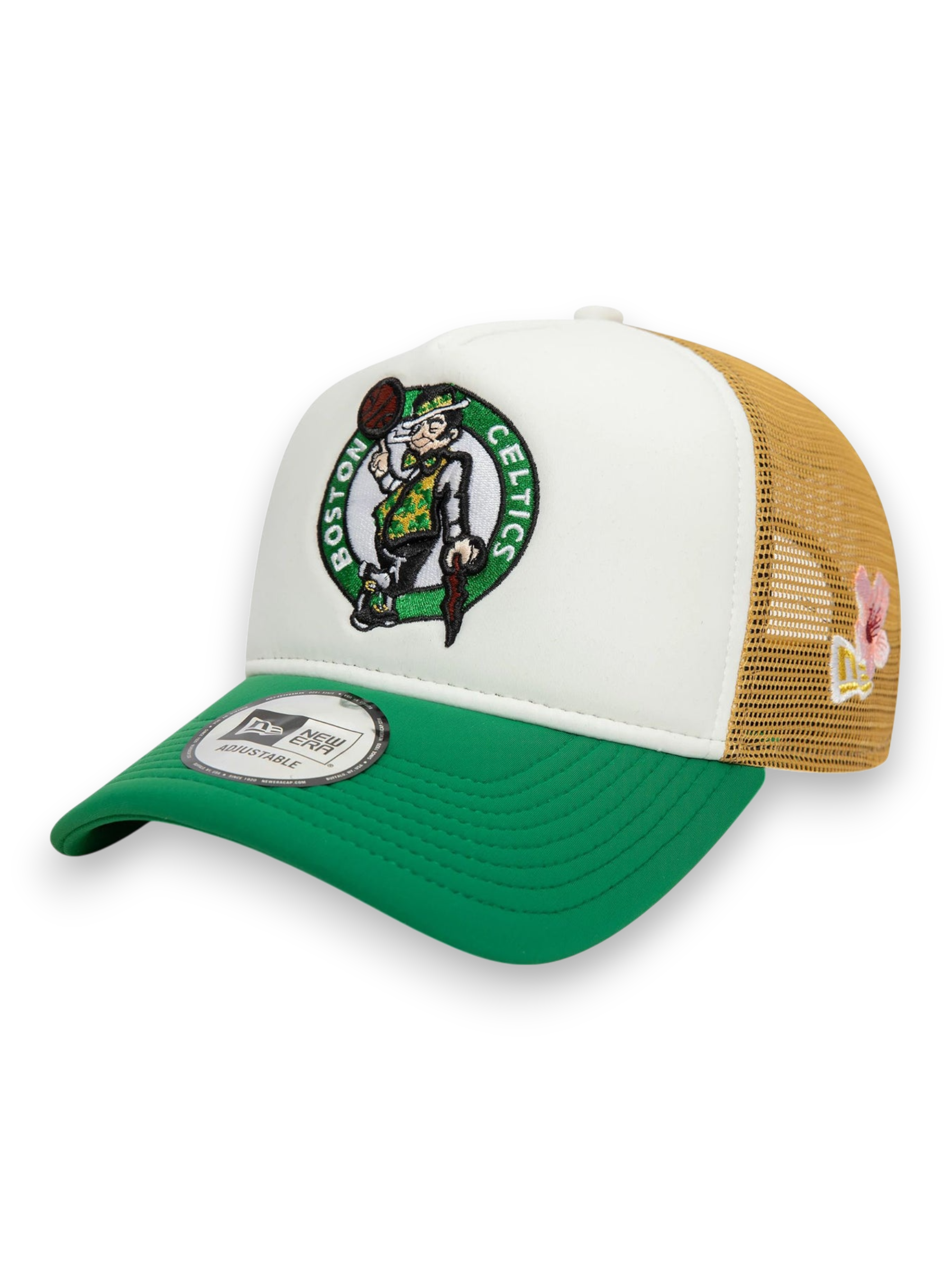 New Era 9FORTY A-Frame Trucker Boston Celtics NBA Flower