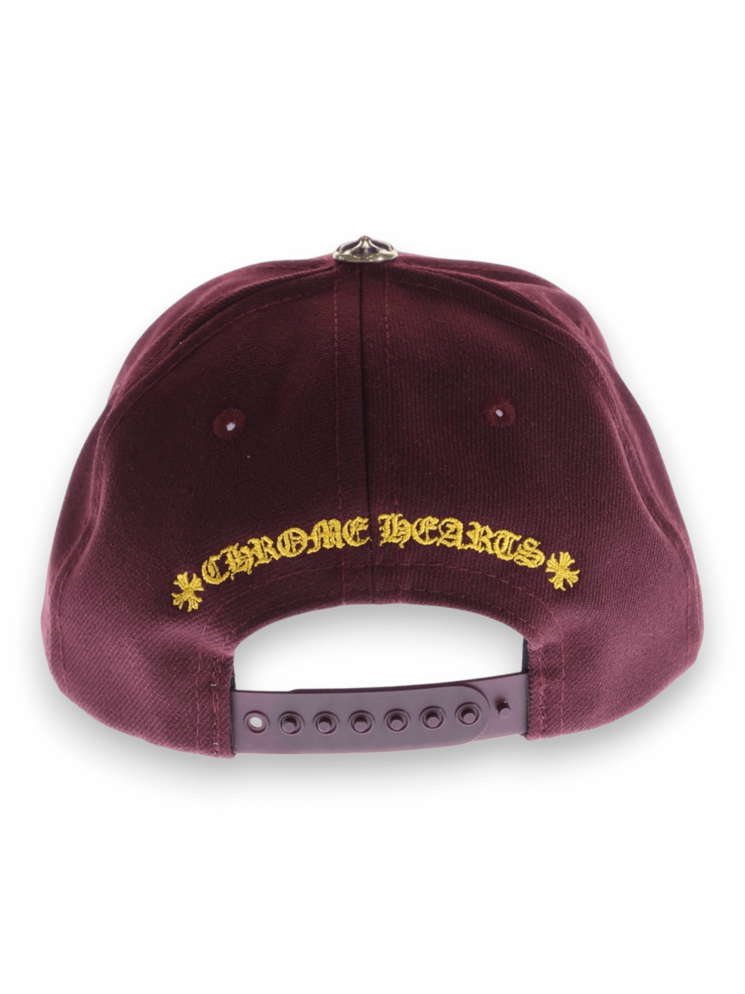Chrome Hearts embroidered logo cap burgundy hat