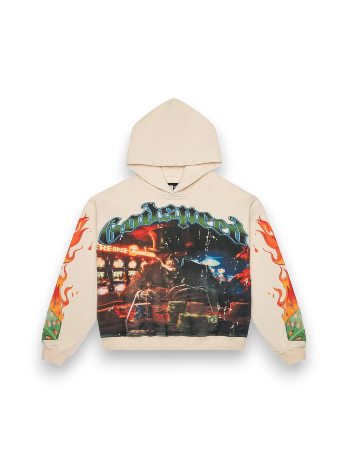 Godspeed Lifes a Gamble Hoodie Bone