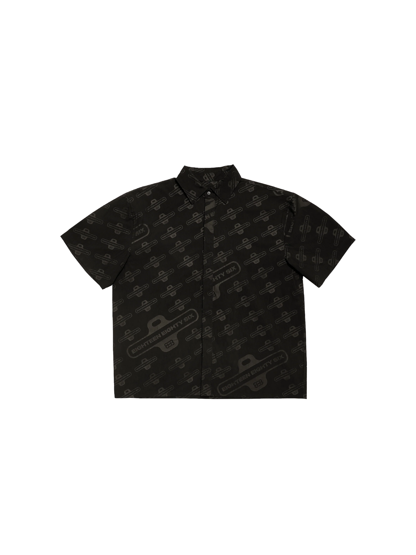 1886 Black Logo monogram printed shirt