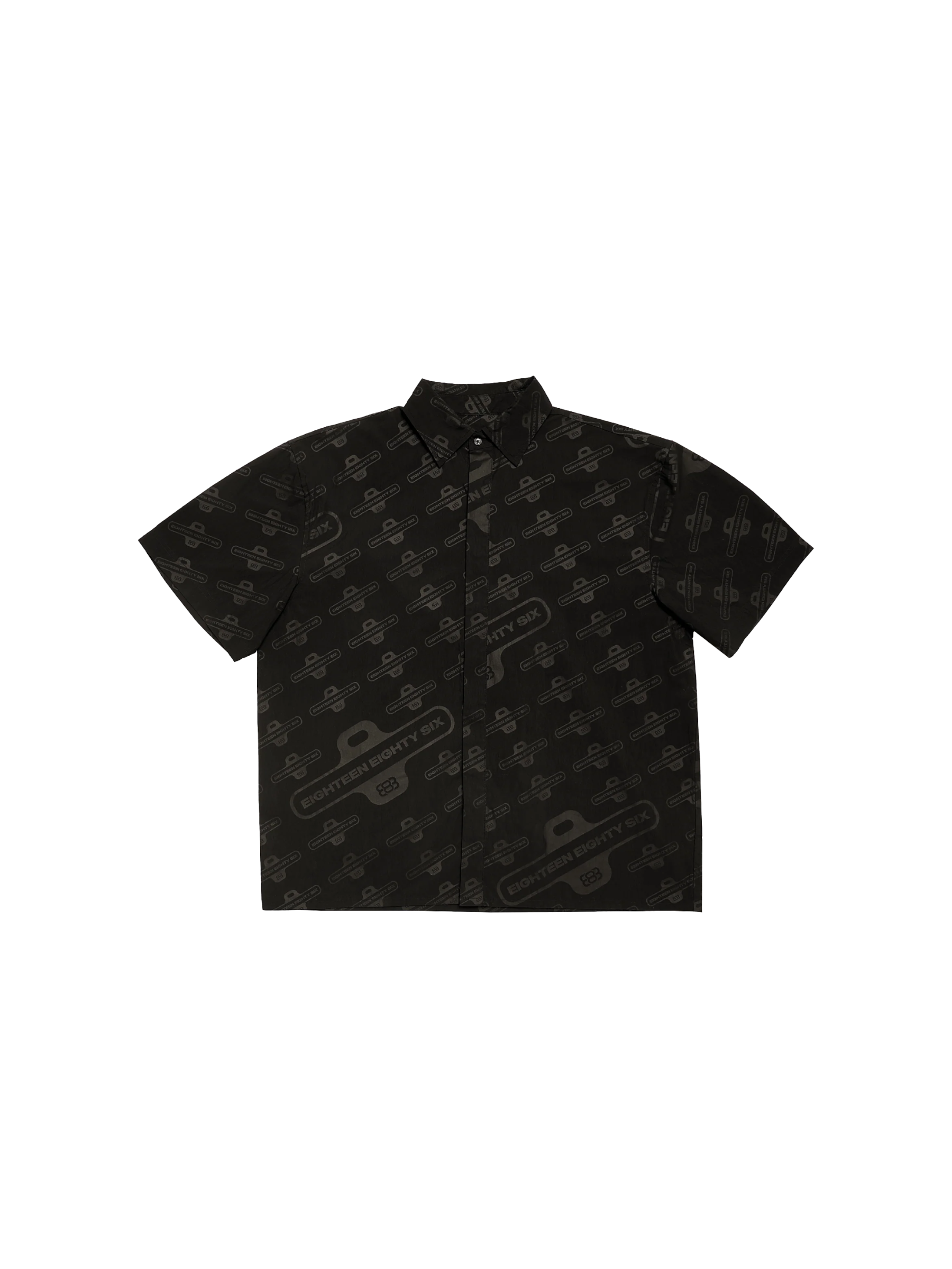 1886 Black Logo monogram printed shirt