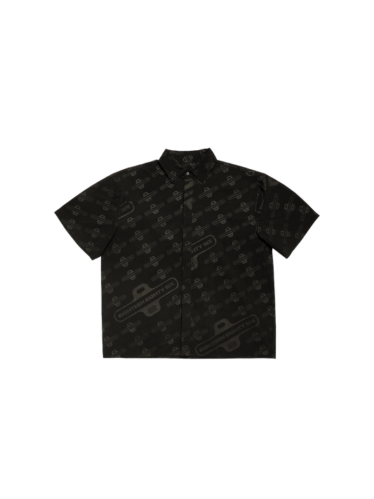 1886 Black Logo monogram printed shirt