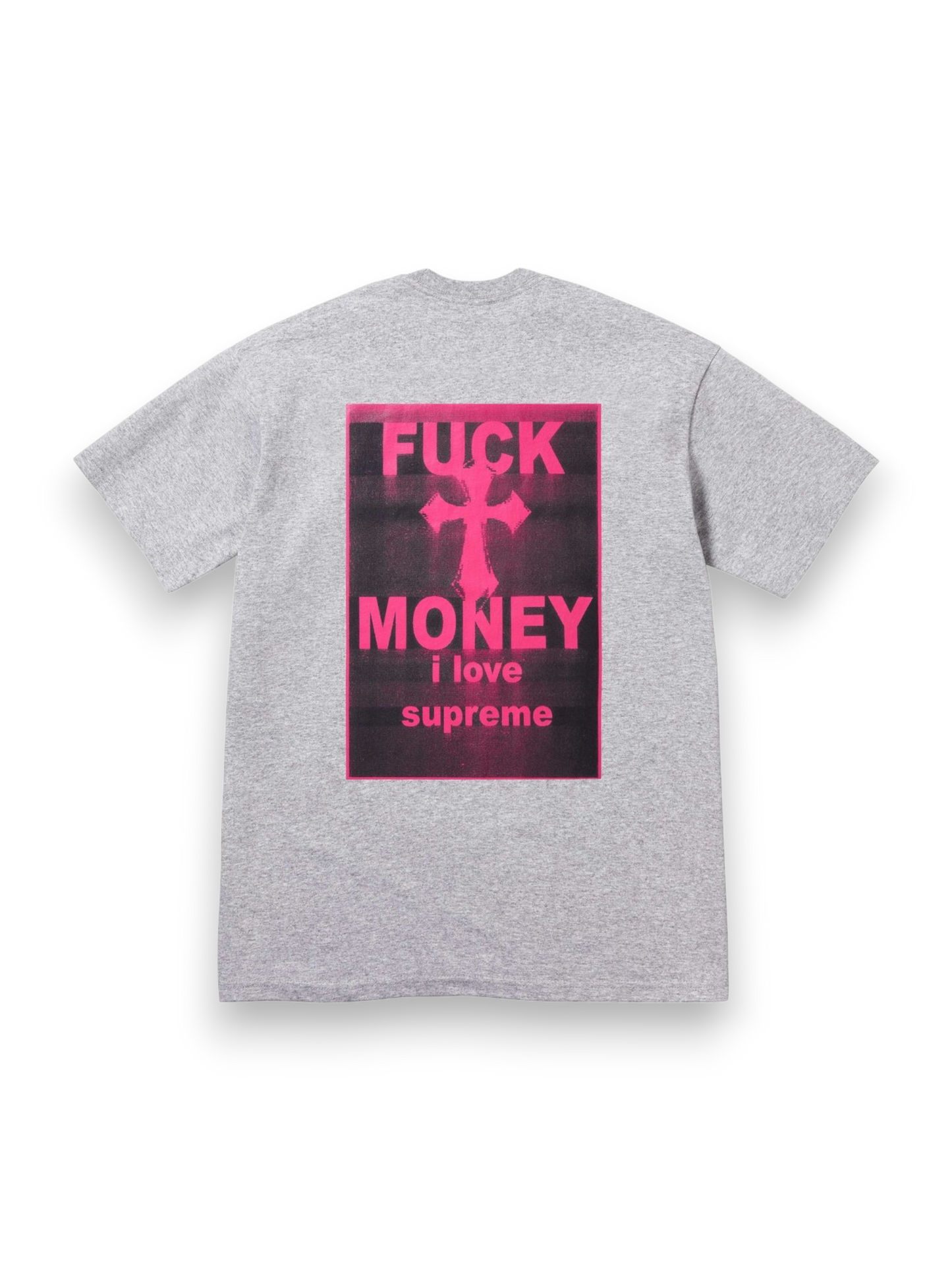 Supreme Fuck Money Tee Heather Grey