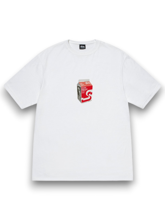 Stussy milk tee white