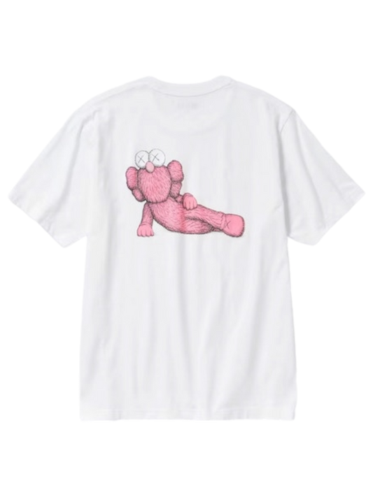 KAWS x Uniqlo UT Short Sleeve Graphic T-shirt (US Sizing) White/Rose