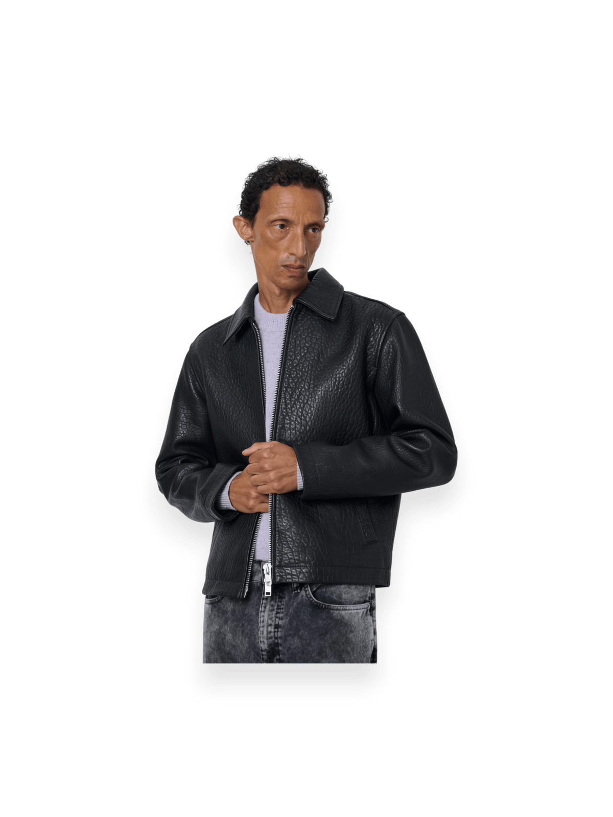 Sunflower Short Leather Jacket