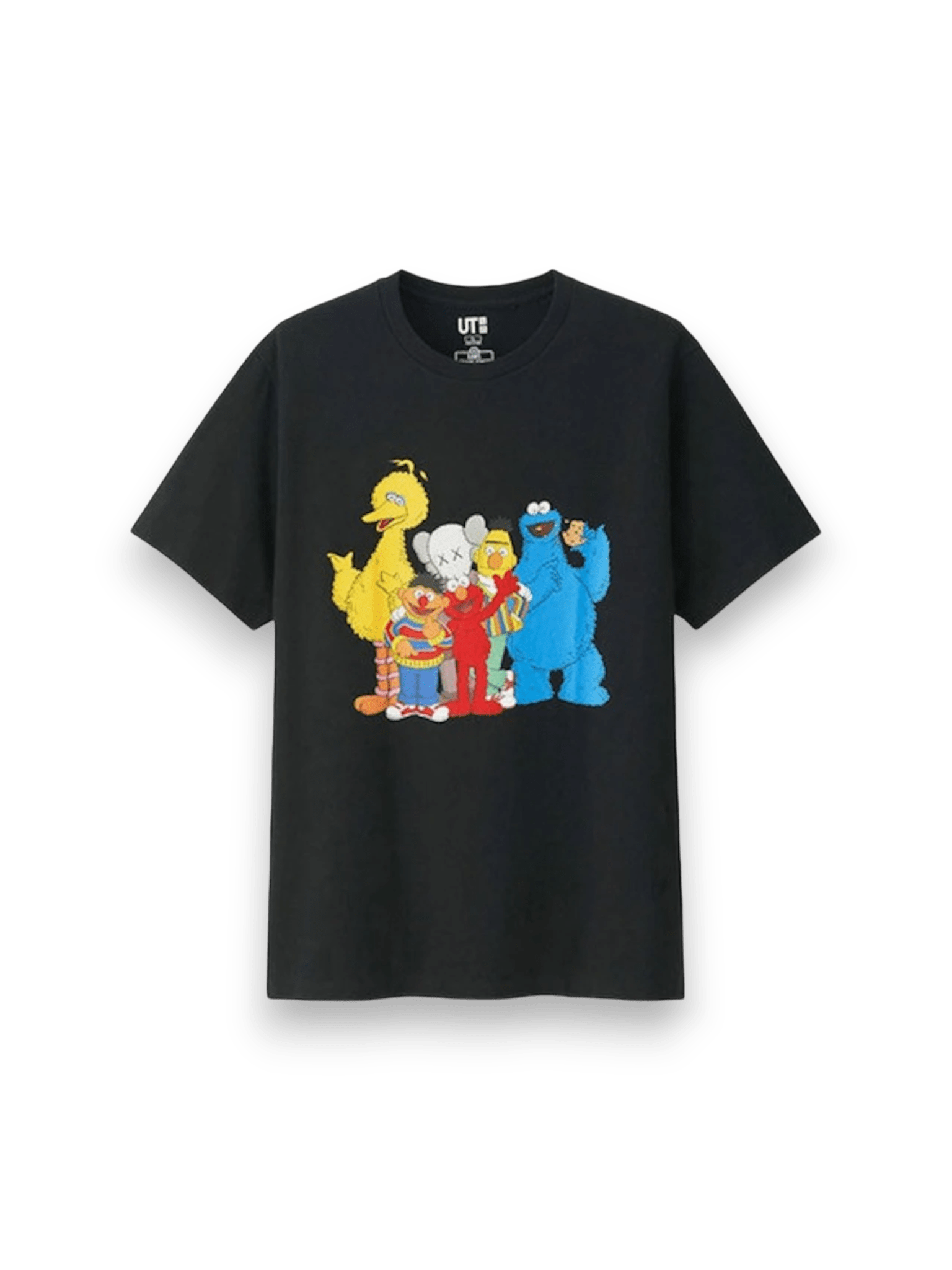 KAWS x Uniqlo x Sesame Street Group #2 Tee (Japanese Sizing) Black