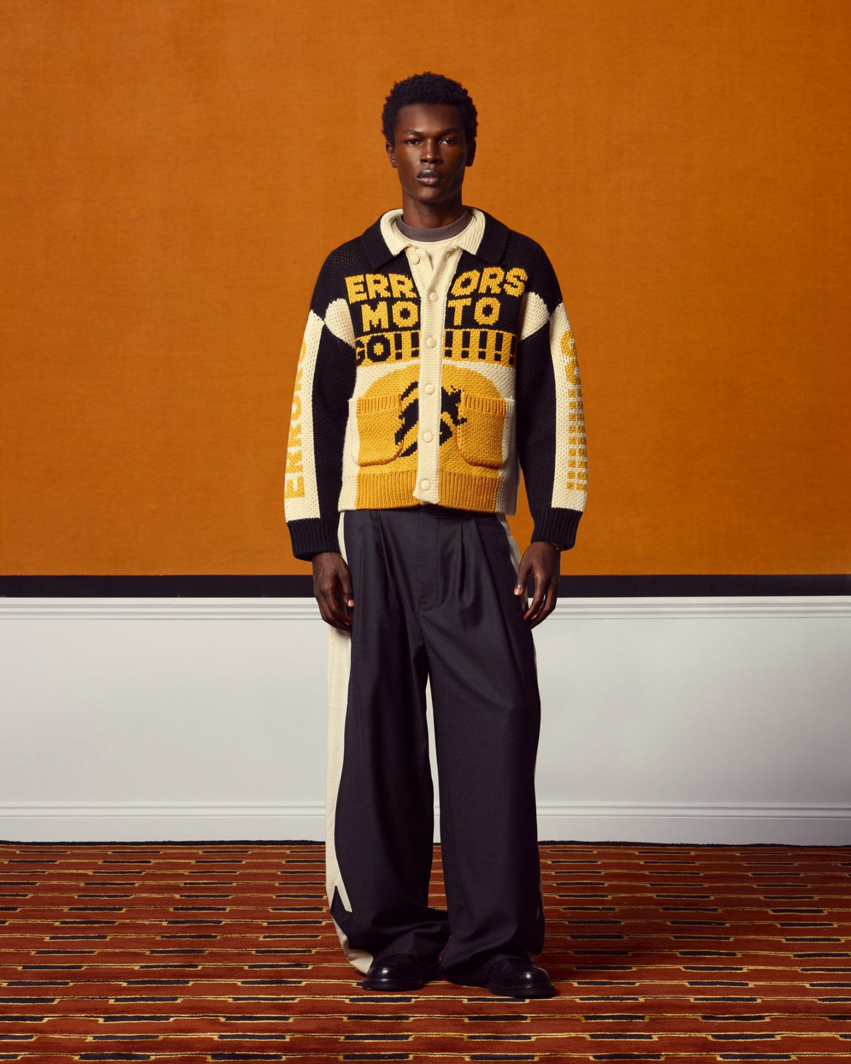 House Of Errors Thick Knit Moto Cardigan 