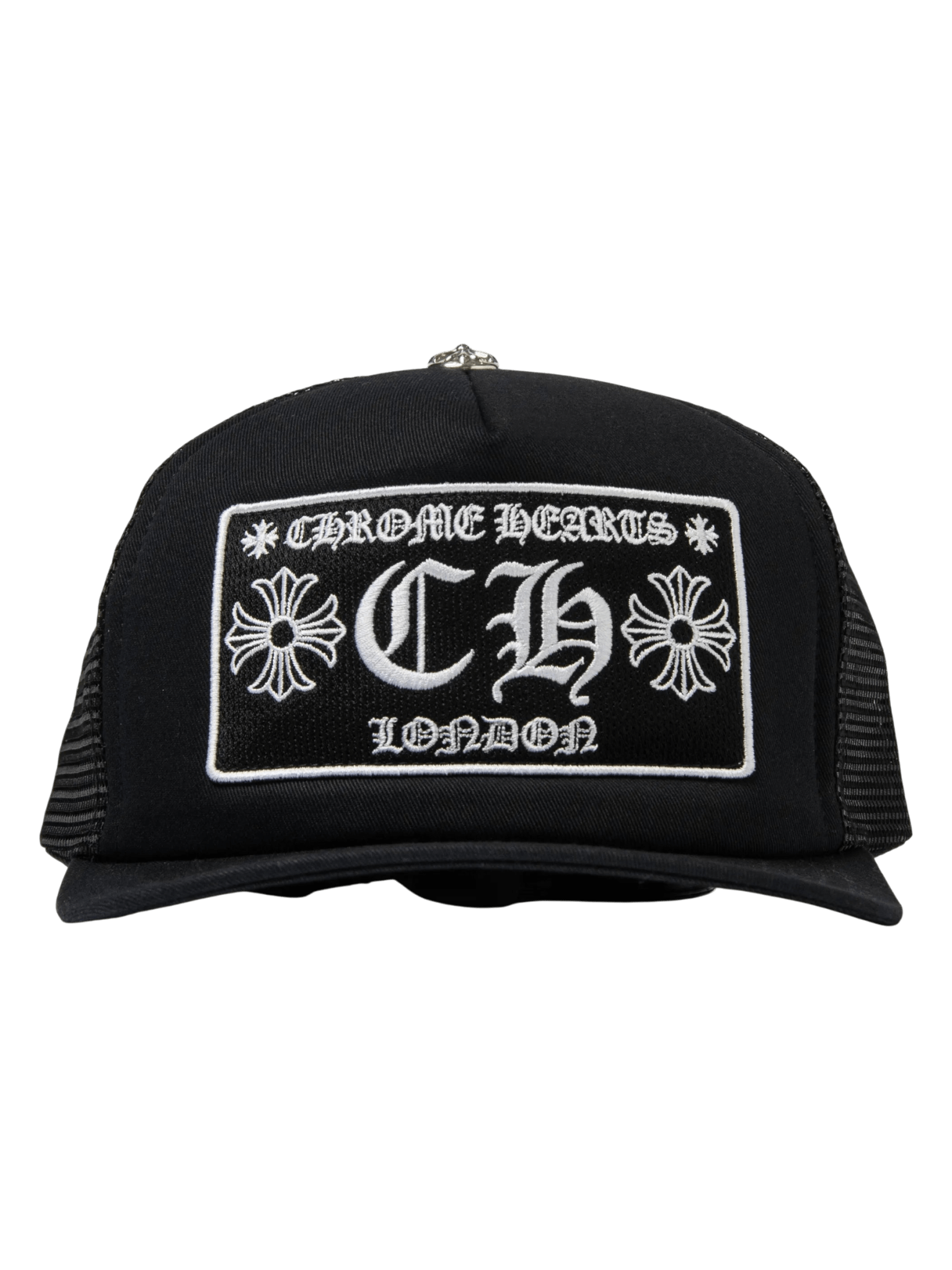 Chrome Hearts CH London Trucker Cap Black/White